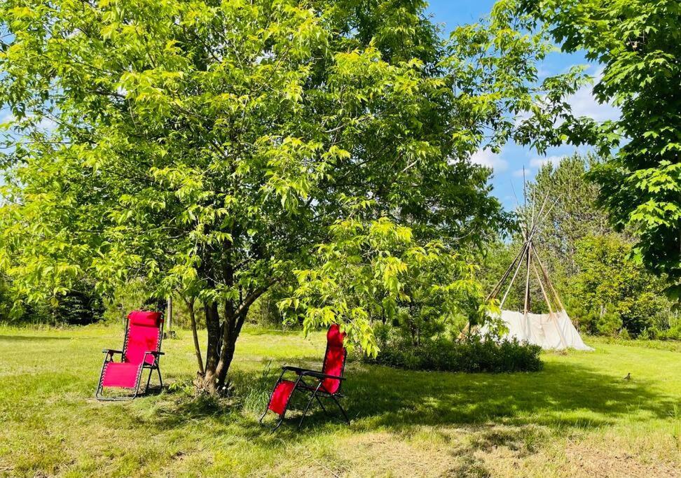 Chalets Nabu La Sacacomie - Riviere - Billard Saint-Alexis-des-Monts Exteriér fotografie